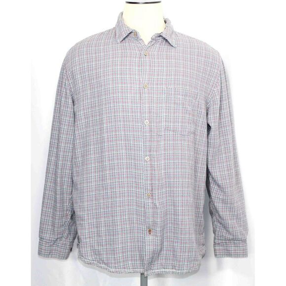 Carbon2Cobalt Check Long Sleeve Button Flannel Shirt 133333 Mens Size‎ Large - Picture 1 of 5